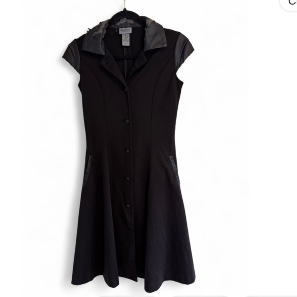Hot Topic Disney Maleficent Coat Dress Black Faux Leather Peeling XS Rare 2014